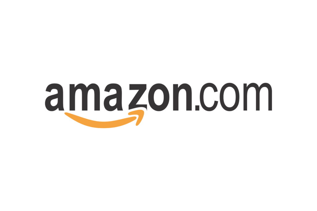 Amazon shopping logo orange and grey transparent background