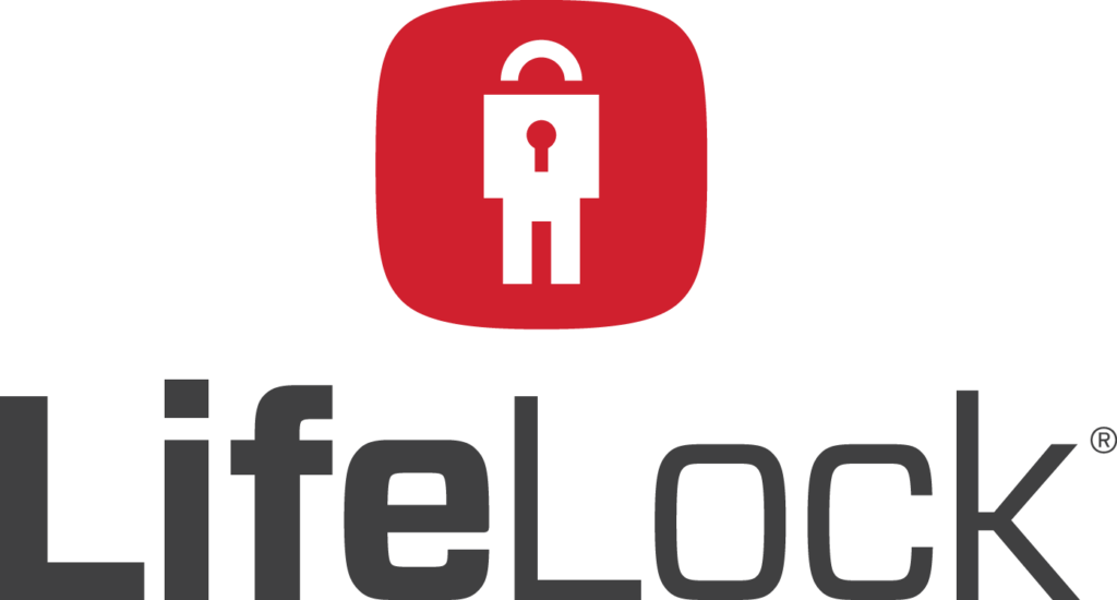 LifeLock logo black and red transparent background