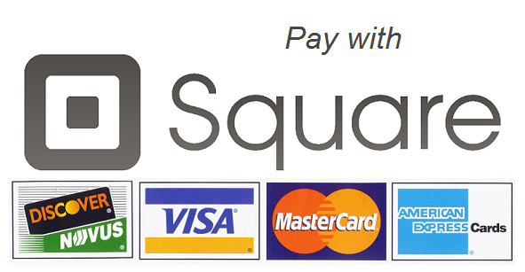 Square pay with Square with credit card images